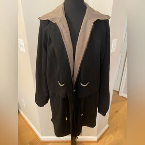 Fleet Street black/beige cargo jacket in size small. Pristine condition!